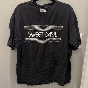 Black Sweet Basil NYC Graphic T-Shirt